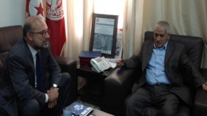 "حسين العباسي" يلتقي سفير اسبانيا بتونس 