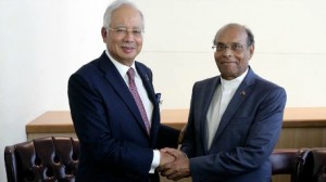 المرزوقي و الوزير الأول الماليزي 