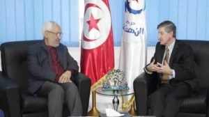 636 "الغنوشي" يلتقي السفير الأمريكي بتونس