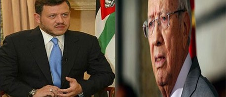  السبسي يوجه برقية تعزية إلى ملك الأردن على اثر اعدام "الكساسبة" 