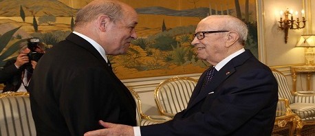 السبسي و جون إيف لودريان