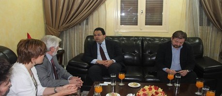 زياد العذاري و وفد رفيع المستوى عن المجلس الاقتصادي والاجتماعي الأوروبي
