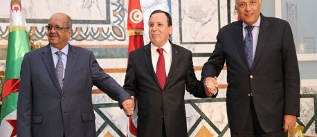 التوقيع على إعلان تونس الوزاري لحل الأزمة السياسية في ليبيا