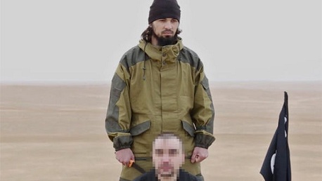 إعدام عسكري روسي على يد تنظيم "داعش