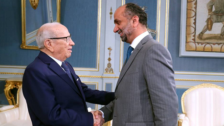 السبسي و  أحمد بن محمّد الجروان، رئيس البرلمان العربي السابق وعضو المجلس الوطني الاتحادي الأسبق لدولة الإمارات العربية المتحدة. 