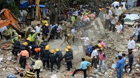 ارتفاع عدد قتلى انهيار المبنى السكني بمدينة مومباي الهندية إلى 17 شخصا