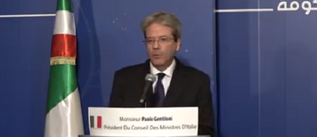 رئيس وزراء ايطاليا باولو جينتيلوني(Paolo Gentiloni)