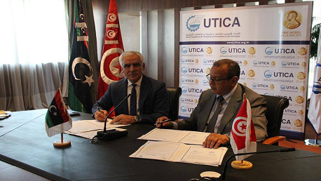 	 التوقيع على اتفاق تعاون بين الاتحاد التونسي للصناعة والتجارة والصناعات التقليدية والاتحاد العام لغرف الصناعة والتجارة والزراعة بليبيا