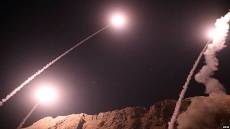 الهجوم الصاروخي للحرس الثوري على مقر الإرهابيين في سوريا