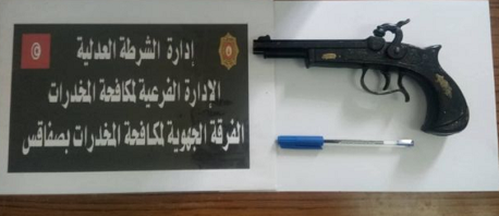 صفاقس: حجز مسدس إسباني الصنع