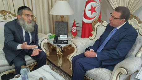 	وزير الشؤون الدينية يستقبل كبير أحبار اليهود بتونس