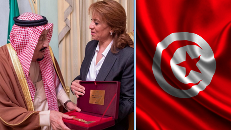 الملك السعودي يتسلّم المفتاح الذهبي لمدينة تونس