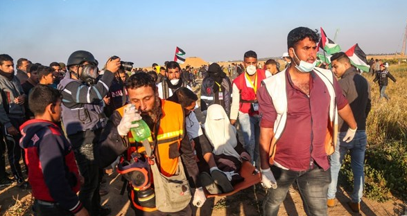 شهيدان و55 مصابًا عند الحدود الشرقية لقطاع غزة