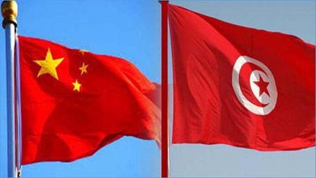 علم تونس والصين