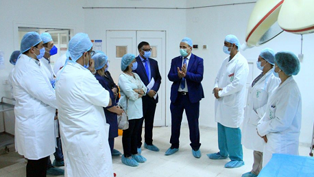 وزير الصحة يطلع على مسلك كوفيد-19 للنساء الحوامل بمركز التوليد بتونس