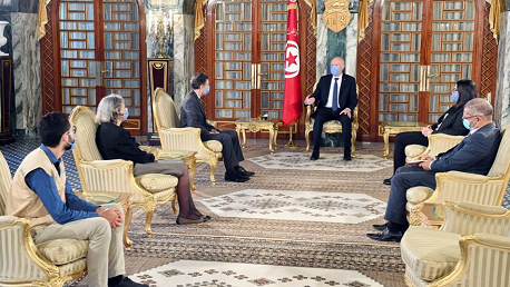 رئيس الجمهورية يُؤكّد على الدور التاريخي للهلال الأحمر التونسي 