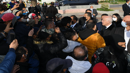 لقاء رئيس الجمهورية قيس سعيد مع مجموعة من المواطنين من متساكني حي الرفاهة بالمنيهلة