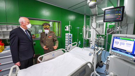 رئيس الجمهورية يُدشن الجناح الجديد لقسم الانعاش بالمستشفى العسكري بتونس