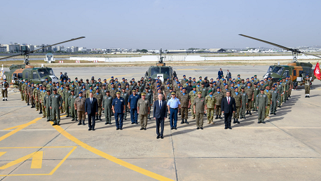  موكب توديع البعثة العسكرية التونسية في جمهورية إفريقيا الوسطى.