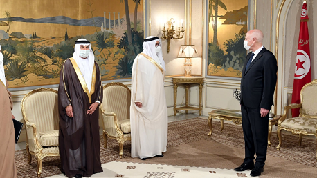 سعيد و عبد اللطيف بن راشد الزياني، وزير الخارجية البحريني 