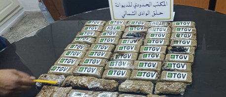 بميناء حلق الوادي: احباط محاولة تهريب 57 صفيحة من القنب الهندي