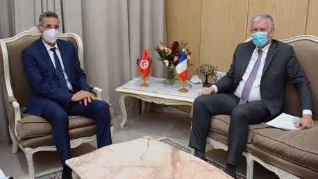 وزير الداخلية و سفير فرنسا بتونس "أندريه باران" "André Parant" 