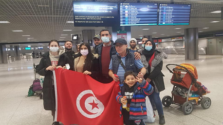 وصول 73 تونسيا من أوكرانيا