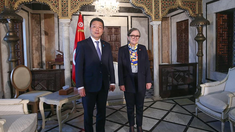 رئيسة الحكومة تلتقي HONDA Taro، النائب البرلماني لوزير الشؤون الخارجية الياباني 