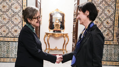 رئيسة الحكومة تلتقي سفيرة السويد بتونس