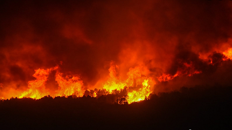 حريق جبل بوقرنين