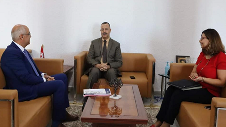 وزير الصحة يلتقي إبراهيم الزيك ممثّل منظمّة الصحّة العالميّة بتونس
