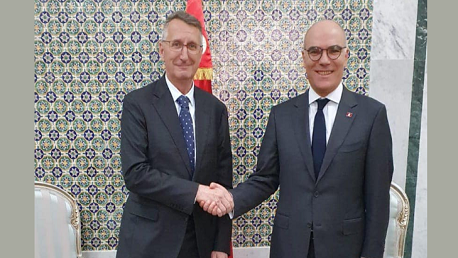 وزير خارجية و سفير جمهوريّة ألمانيا الاتّحاديّة بتونس