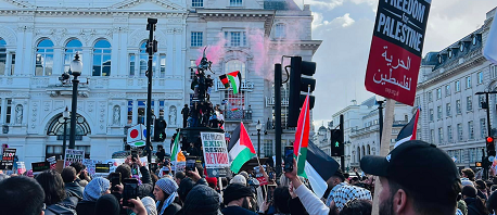 الآلاف يتظاهرون في لندن دعما لفلسطين