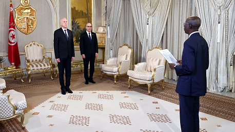 رئيس الدولة يتسلّم أوراق اعتماد سفراء جدد بتونس
