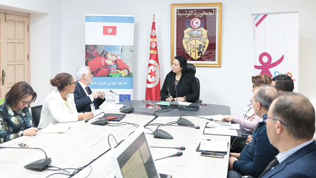 الاتفاق بين وزارة الأسرة ومكتب اليونيسيف بتونس على تجهيز 20 روضة عمومية دامجة