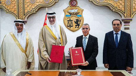  توقيع اتفاق بين حكومة تونس وحكومة البحرين 