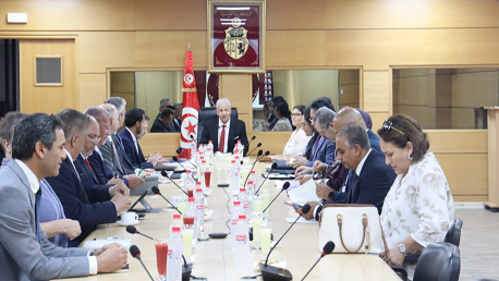 وزير التجارة يلتقي رئيس غرفة التجارة الأمريكية العربية الوطنية
