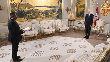 رئيس الجمهورية يتسلّم أوراق اعتماد سفراء أجانب جدد بتونس