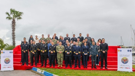 اختتام التمرين البحري متعدد الأطراف بالقاعدة البحرية بحلق الوادي