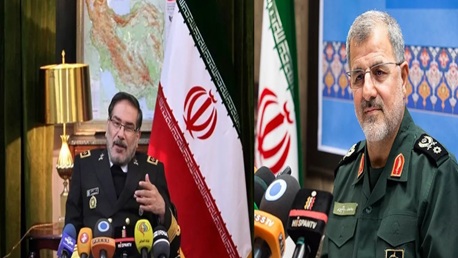 أمين مجلس الدفاع علي شمخاني و قائد الحرس الثوري محمد باكبور