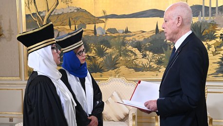 فضيلة القرقوري وإيناس زنينة تُؤديان اليمين بصفتهما أعضاء في المجلس المؤقّت للقضاء المالي