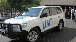 مفتشو الأمم المتحدة للأسلحة الكيماوية يغادرون سوريا باتجاه لبنان