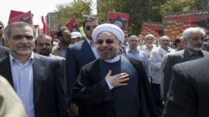 الرئيس الإيراني الجديد حسن روحاني 