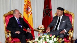 الملك المغربي مع الملك الاسباني