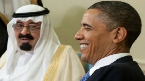 باراك أوباما و "عبد الله بن عبد العزيز" 