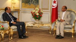 المرزوقي يلتقي وزير الخارجية الموريتاني