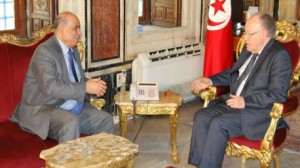  رئيس المجلس الوطني التأسيسي يستقبل سفير فلسطين بتونس