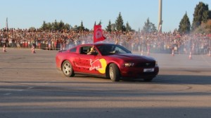 red bull car park drift