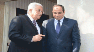 محمود عباس و عبد الفتاح السيسي