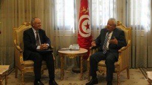 لقاء وزير العدل وحقوق الإنسان والعدالة الانتقالية بسفير هولندا بتونس 